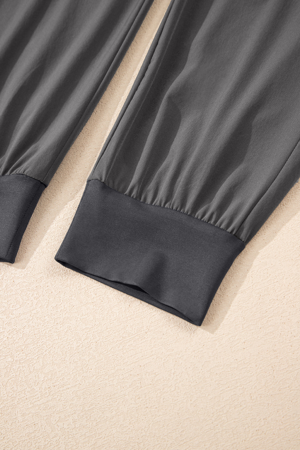 Black Elastic High Waist Pocketed Cargo Jogger Pants